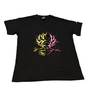 Anabil Dragon Ball Z Goku Shirt‎ Black Mens XL Anime Cartoon Casual
